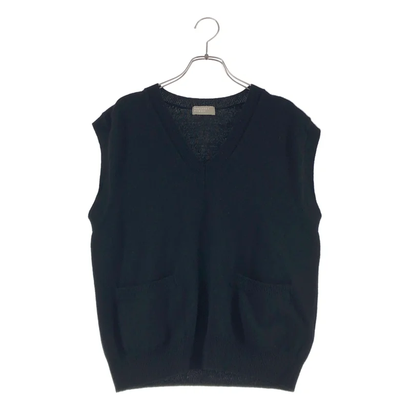 MARGARET HOWELL / マーガレットハウエル | POCKET SLIPOVER ウール カシミヤ Vネック ニットベスト | 2 | レディース