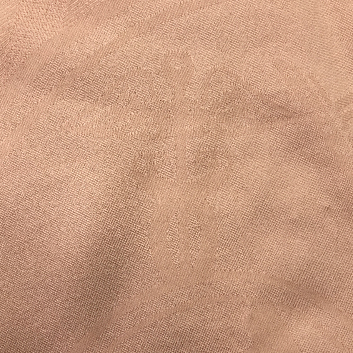 【美品】  HERMES / エルメス | ニュー・リブリス / カシミヤ シルク ロゴ ジャガード 大判 フリンジ ストール マフラー | ピンク HERMES - 【美品】 HERMES / エルメス | ニュー・リブリス / カシミヤ