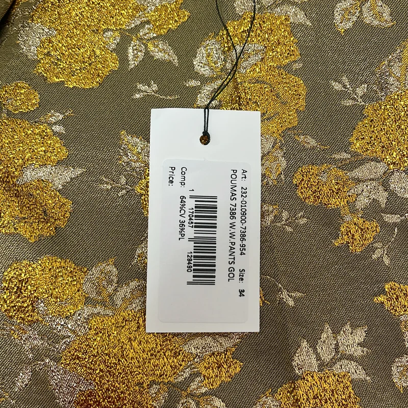 DRIES VAN NOTEN / ドリスヴァンノッテン | 2023AW | POUMAS 7386 W.W.PANTS エンブロイダリー パンツ | 34 | レディース