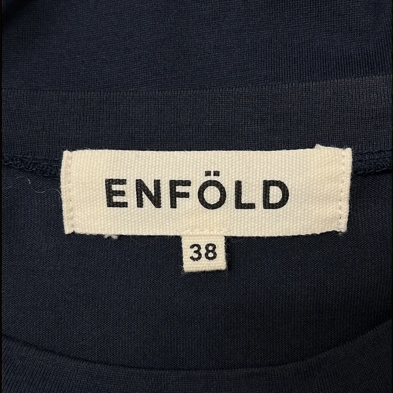 ENFOLD / エンフォルド | アシンメトリー クルーネック カットソー | 38 | レディース