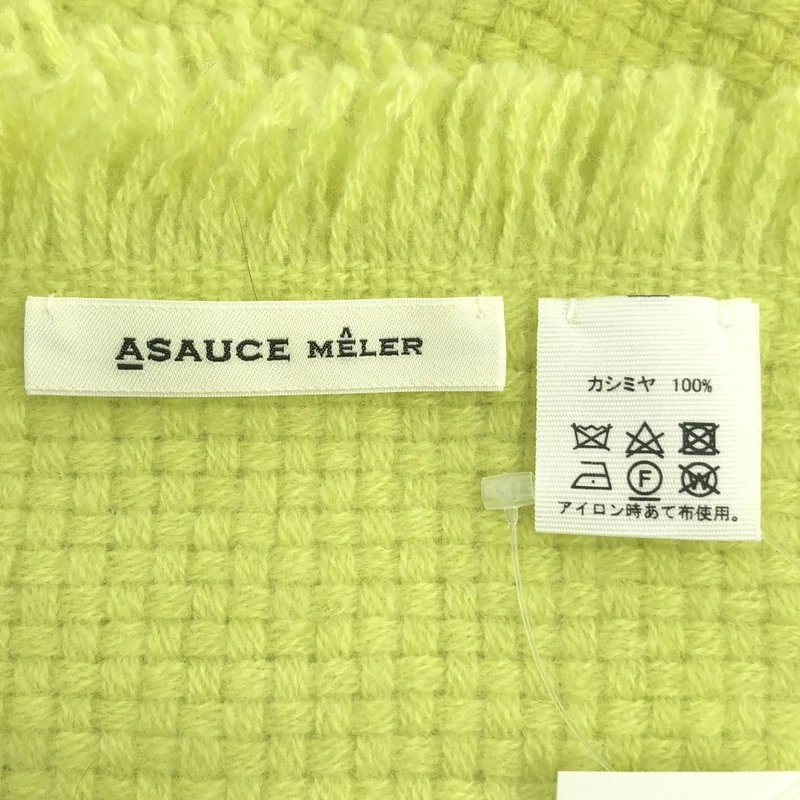 ASAUSE MELER / アソースメレ | cashmere 100％ / カシミヤ フリンジ 大判 ストール マフラー |