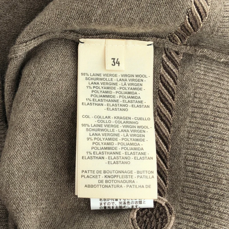 HERMES / エルメス | Les Tambours エンブロイダリー クルーネックカーディガン | 34 | レディース