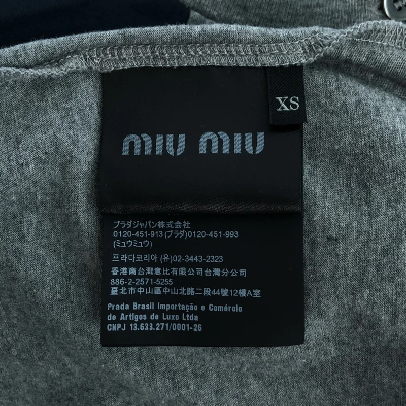 miu miu / ミュウミュウ | 2025 | コットンジャージー ヘンリーシャツ | XS | レディース