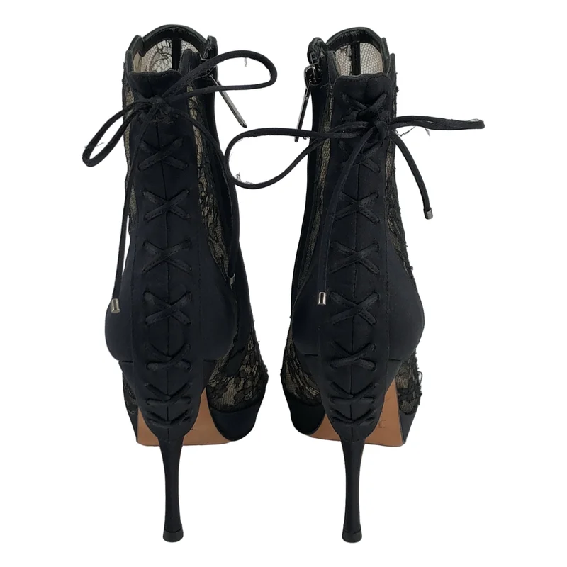 Christian Dior / クリスチャンディオール | レース オープントゥ ヒールブーツ | 36 | レディース