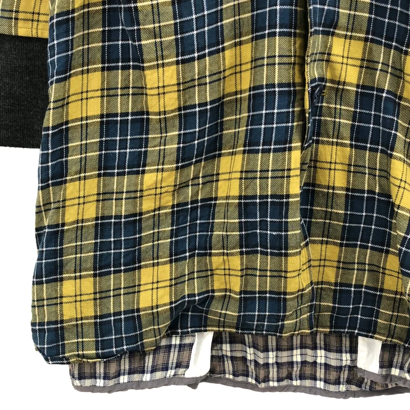 YEAH RIGHT!! / イエーライト | チェック レイヤード  フーデッドコート | MEDIUM | メンズ