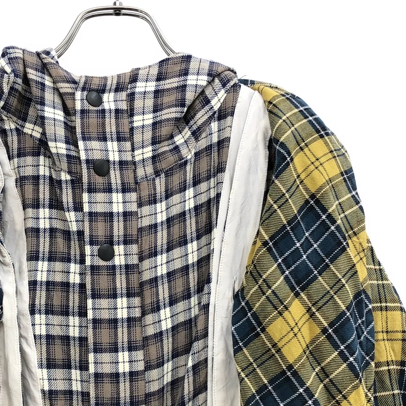 YEAH RIGHT!! / イエーライト | チェック レイヤード  フーデッドコート | MEDIUM | メンズ