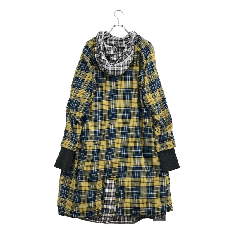 YEAH RIGHT!! / イエーライト | チェック レイヤード  フーデッドコート | MEDIUM | メンズ