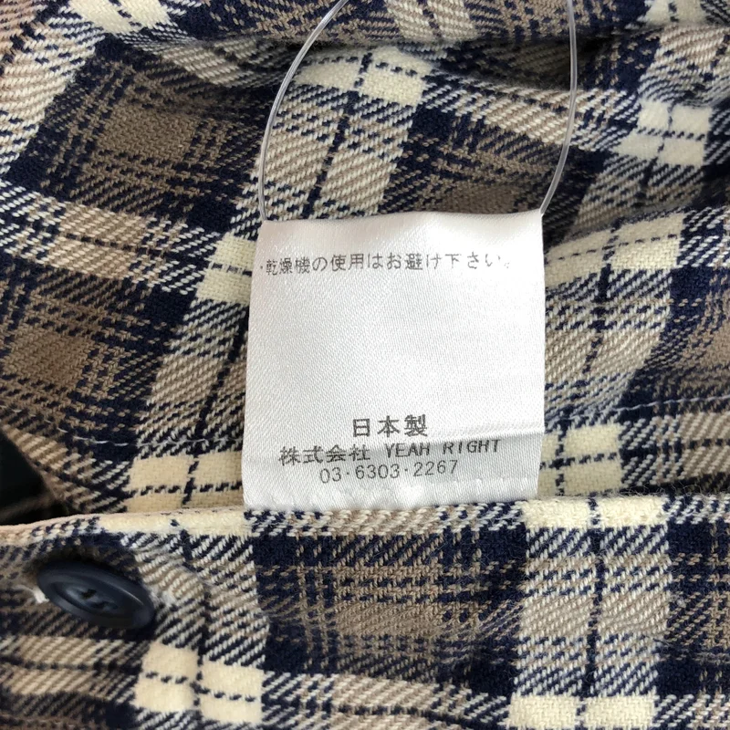 YEAH RIGHT!! / イエーライト | チェック レイヤード  フーデッドコート | MEDIUM | メンズ