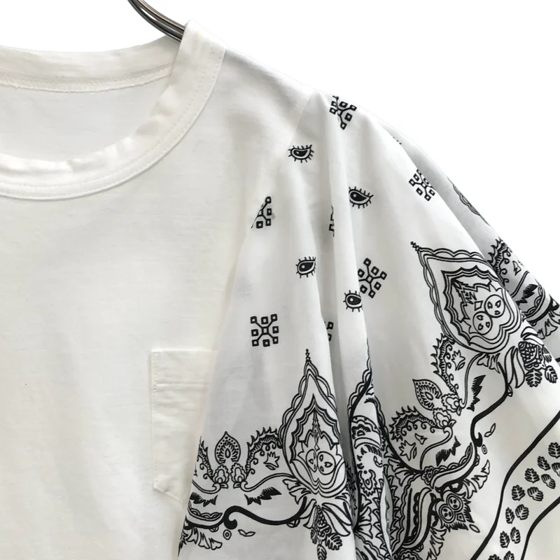 sacai / サカイ | バンダナドッキング Tシャツ | 1 | レディース
