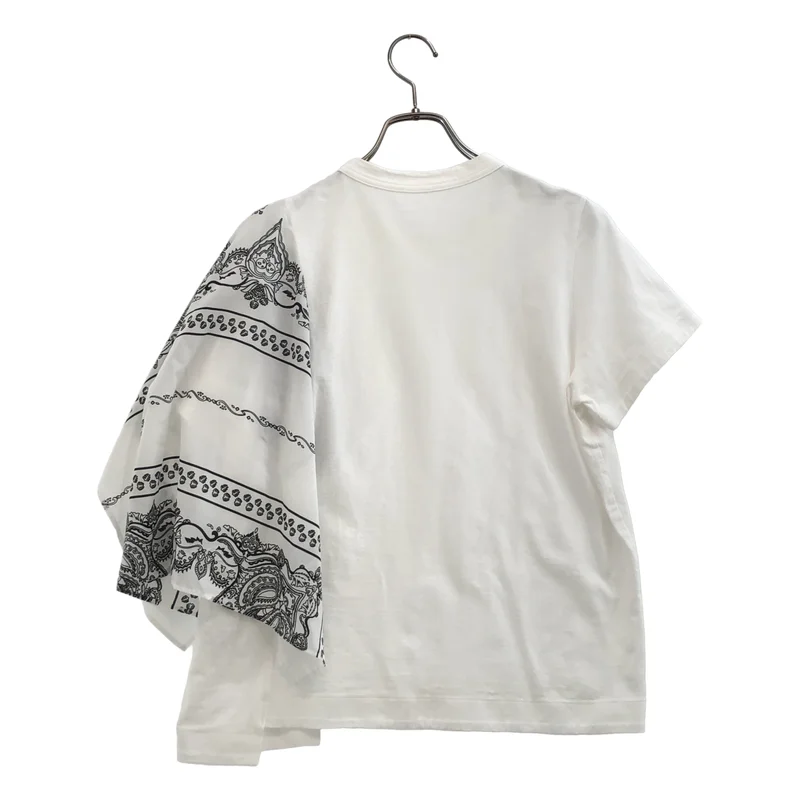 sacai / サカイ | バンダナドッキング Tシャツ | 1 | レディース