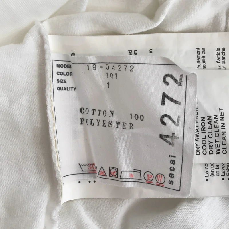 sacai / サカイ | バンダナドッキング Tシャツ | 1 | レディース
