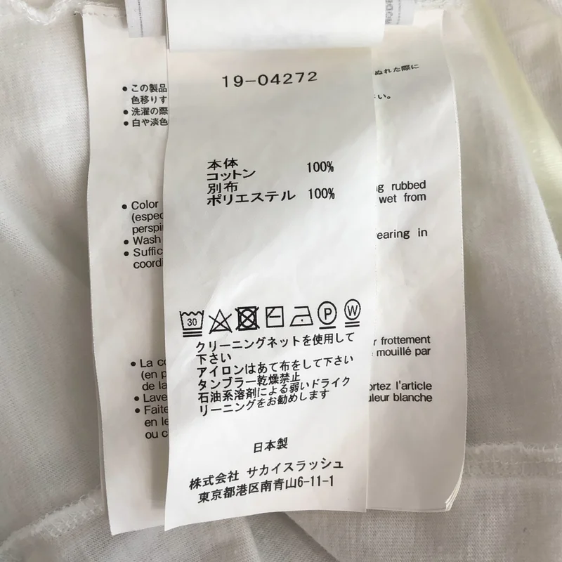 sacai / サカイ | バンダナドッキング Tシャツ | 1 | レディース