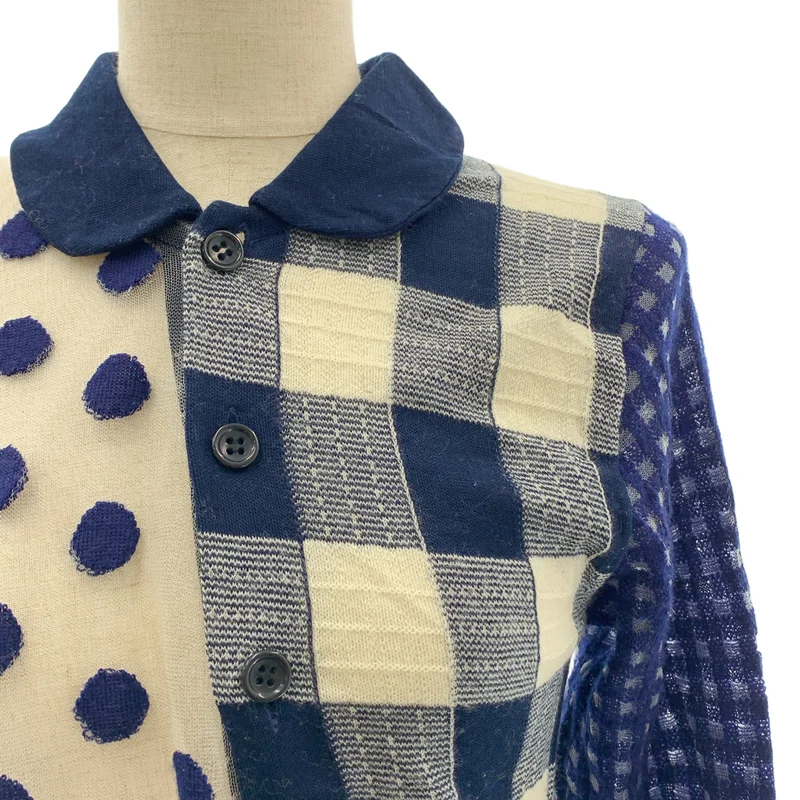 【トリココムデギャルソン】アシンメトリーブラウス tricot COMME des GARCONS / トリココムデギャルソン | 総柄 変形