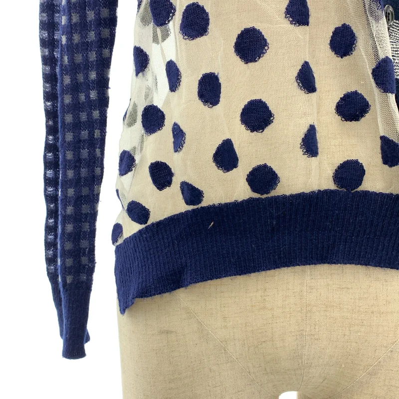 【トリココムデギャルソン】アシンメトリーブラウス tricot COMME des GARCONS / トリココムデギャルソン | 総柄 変形