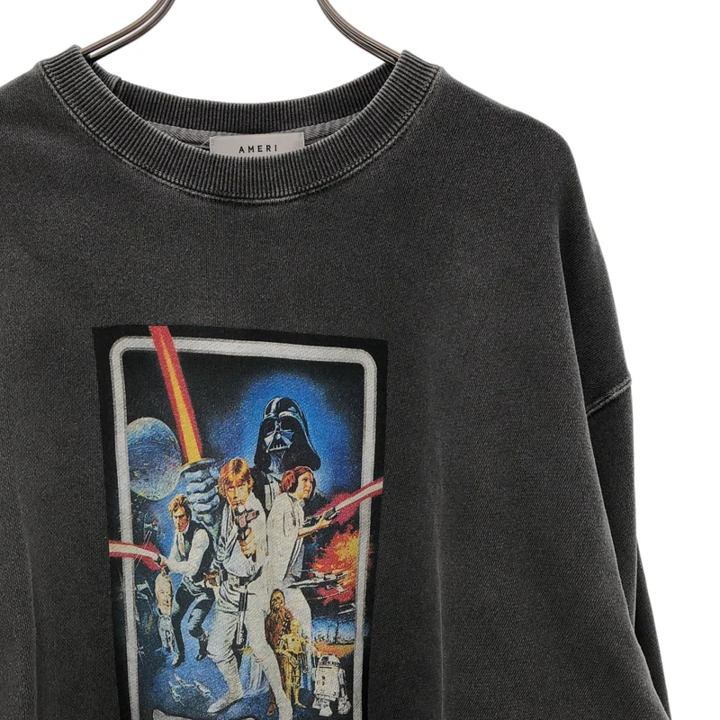 AMERI / アメリ | STARWARS BLACK SWEAT / スターウォーズ オーバースウェット | F | レディース