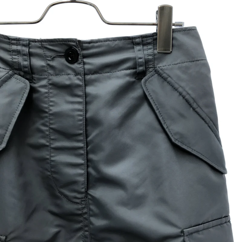 sacai / サカイ | 2022SS | ナイロン バックプリーツ カーゴスカート | 1 | レディース