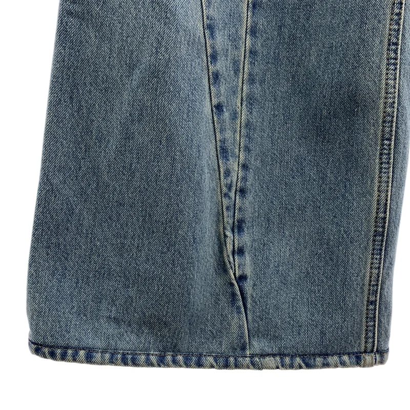 Maison Margiela / メゾンマルジェラ | 2022SS | BIAS CUT WIDE FLARE DENIM PANTS / ヴィンテージ加工 変形 ワイドフレア デニムパンツ | 38 | レディース