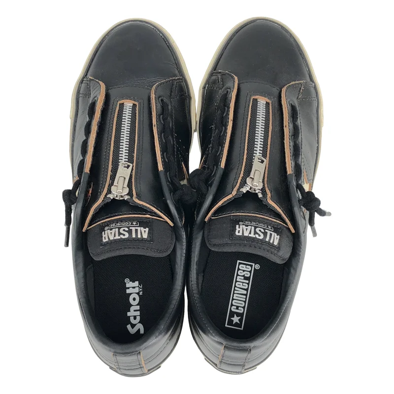 SCHOTT / ショット | × CONVERSE / ONE STAR Z / ワンスター レザー フロントジップ ローカットスニーカー | 29 | メンズ