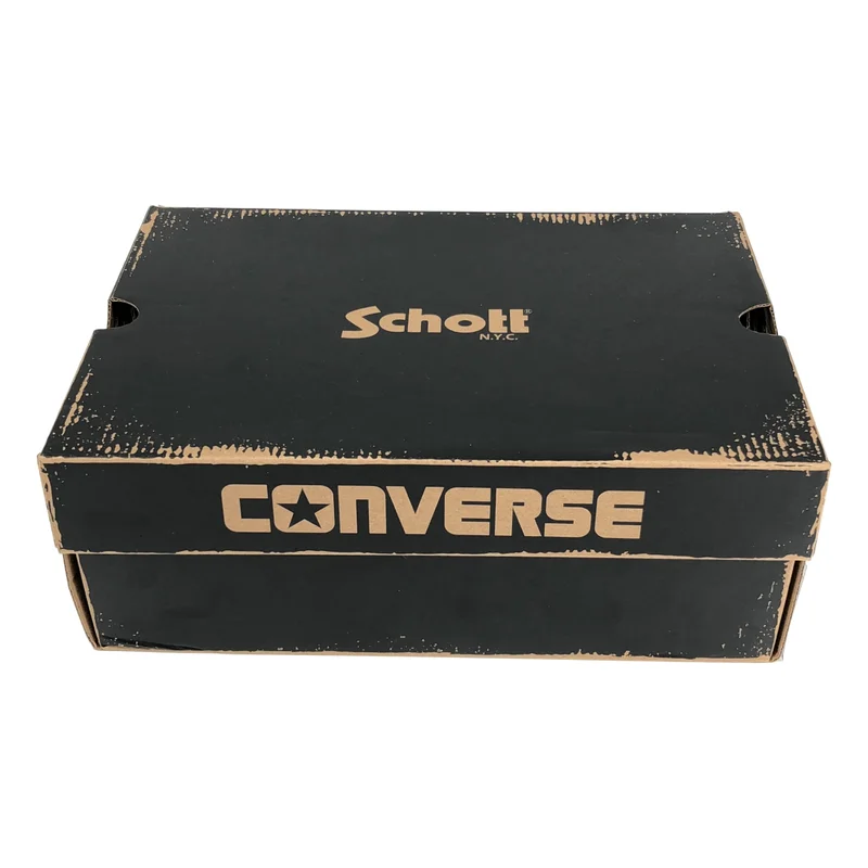 SCHOTT / ショット | × CONVERSE / ONE STAR Z / ワンスター レザー フロントジップ ローカットスニーカー | 29 | メンズ
