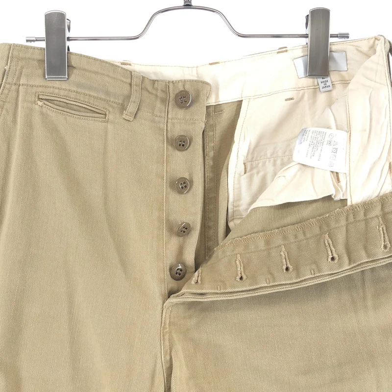HYKE / ハイク | コットン ボタンフライ カットオフ パンツ | 2 | レディース