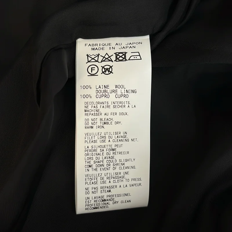 Yohji Yamamoto FEMME / ヨウジヤマモトファム | 2025AW | W/TUXEDO BACK HEM DESIGN コート | 2 | レディース