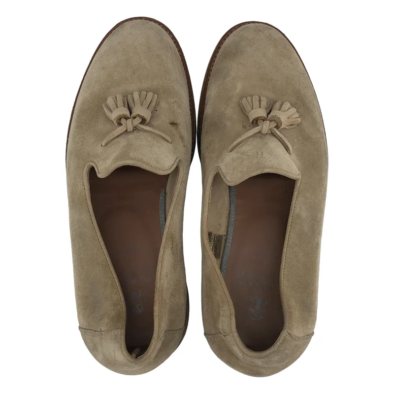 BRUNELLO CUCINELLI / ブルネロクチネリ | スエード タッセルローファー | 42 | メンズ