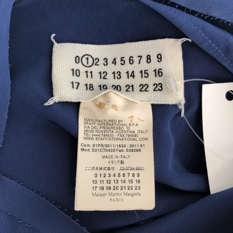 Maison Martin Margiela / メゾンマルタンマルジェラ | 2011SS | アシンメトリー スリット ノースリーブ ロングワンピース | 40 | レディース