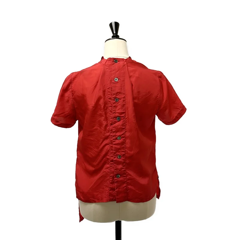 tricot COMME des GARCONS / トリココムデギャルソン | 1996SS | キュプラ 変形 アシンメトリー フリル ブラウス |