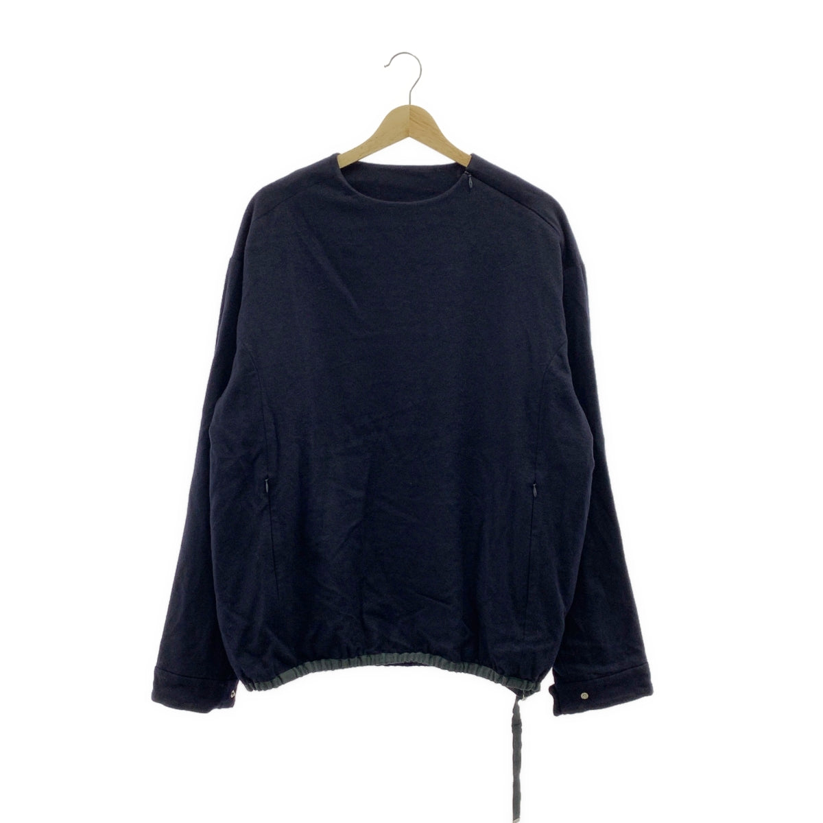 seya. / セヤ | 2024AW | TRACK PULLOVER ウール カシミヤ トラック プルオーバー | 3 | ネイビー | メンズ seya. / セヤ | 2024AW | TRACK PULLOVER ウール カシミヤ トラック