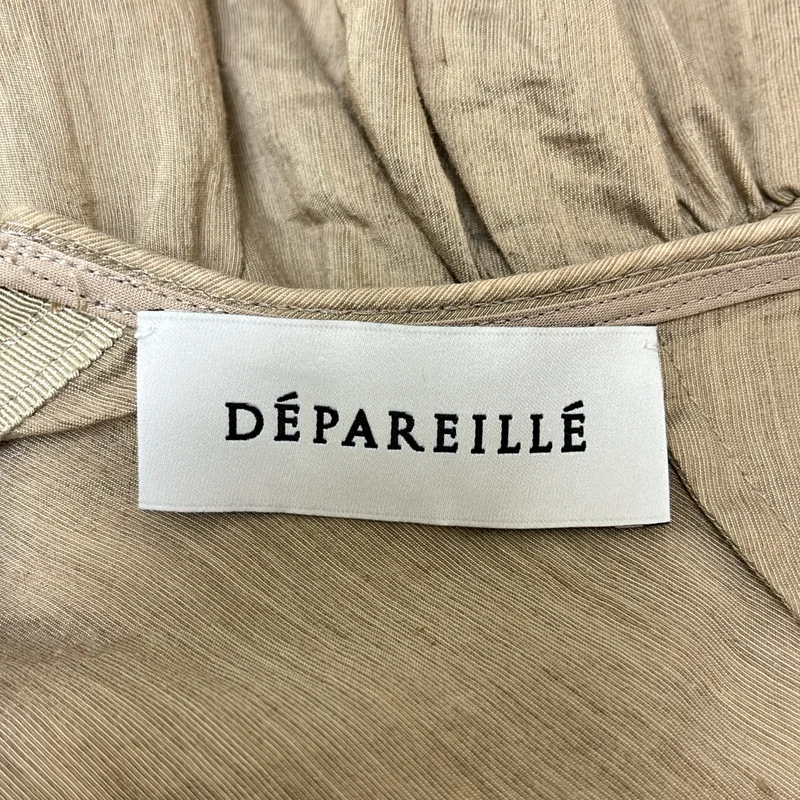 DEPAREILLE / デパリエ | リネン レーヨン ギャザー ブラウス チュニック | 38 | レディース