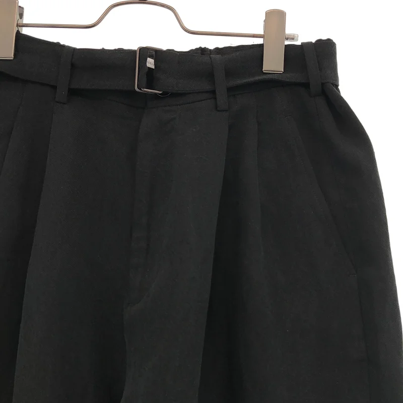 CORNIER / コルニエ | SILK/LINEN FADED GABARDINE PANTS シルクリネン イージーパンツ | L | メンズ
