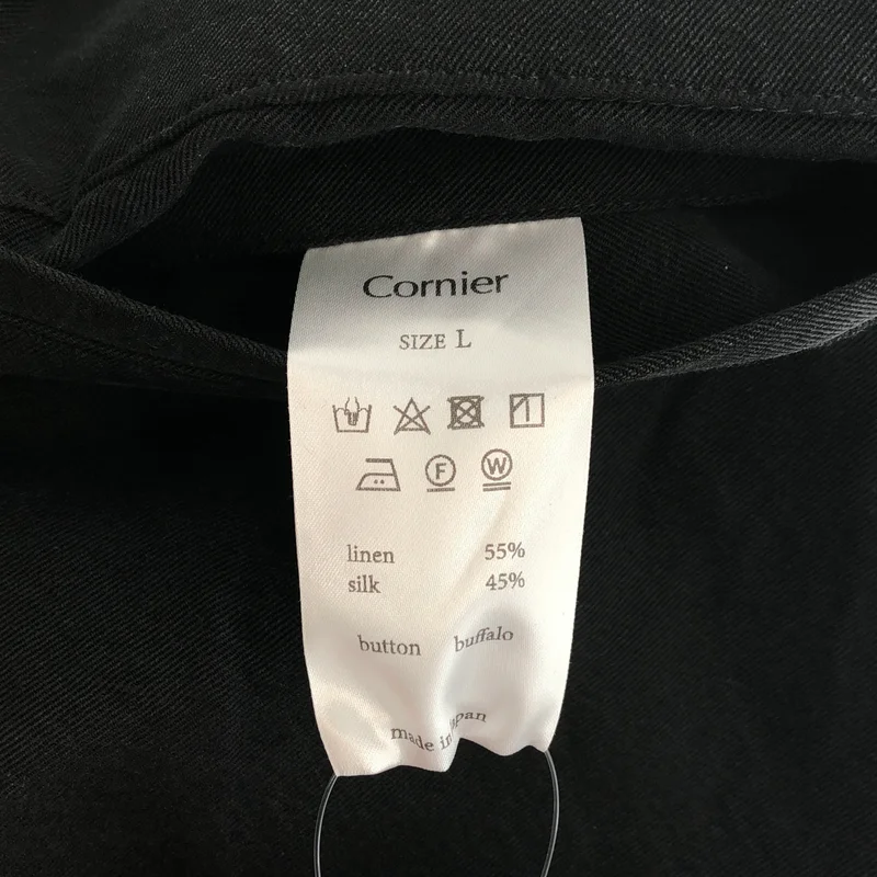 CORNIER / コルニエ | SILK/LINEN FADED GABARDINE PANTS シルクリネン イージーパンツ | L | メンズ