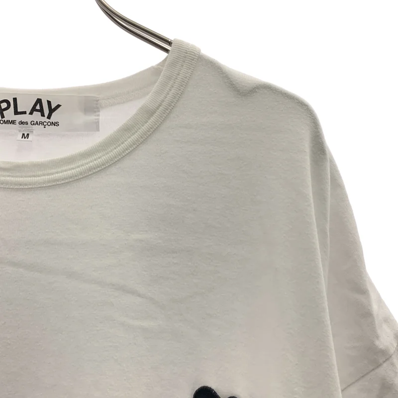 PLAY COMME des GARCONS / プレイコムデギャルソン | 2021 | ハートワッペン ロゴ オーバーシルエット Tシャツ カットソー | M | メンズ