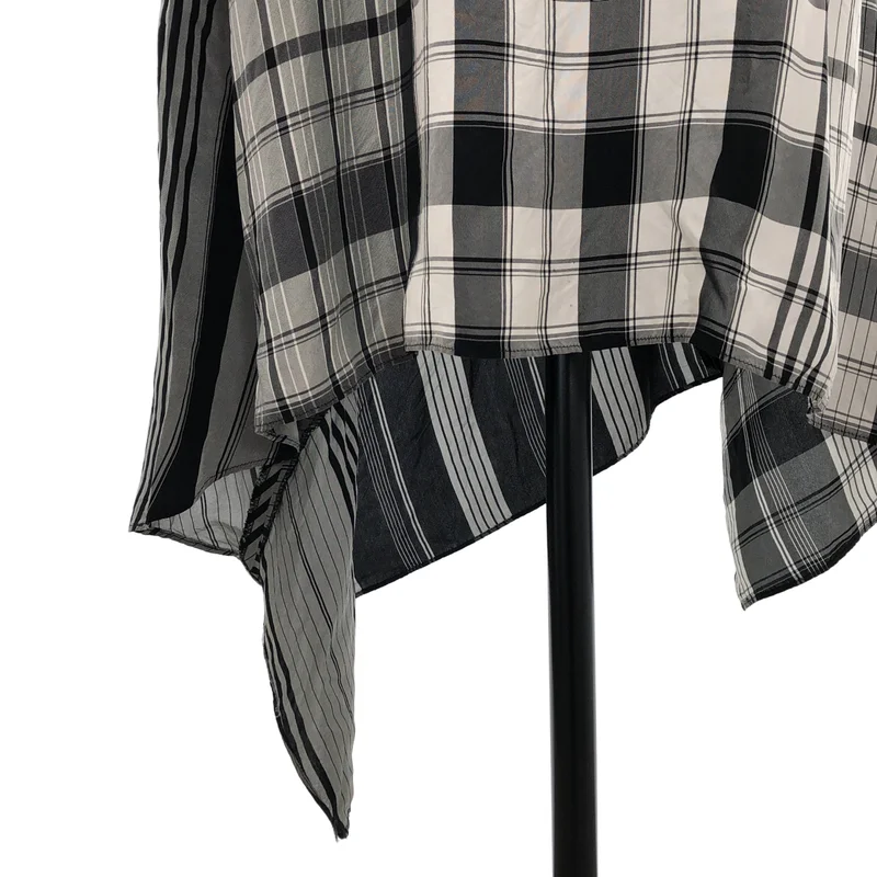 tricot COMME des GARCONS / トリココムデギャルソン | 1992AW | レーヨン チェック アシンメトリー キャミワンピース | M | レディース