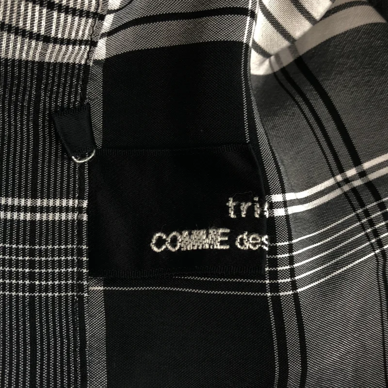 tricot COMME des GARCONS / トリココムデギャルソン | 1992AW | レーヨン チェック アシンメトリー キャミワンピース | M | レディース
