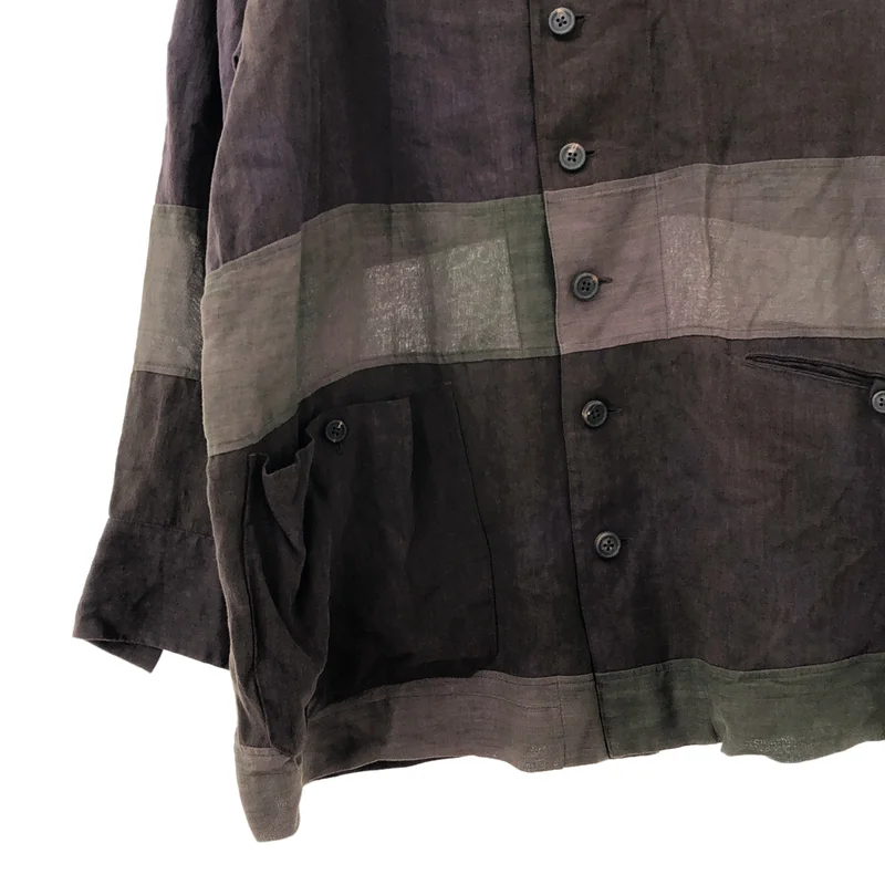 ziggy chen / ジギーチェン | 2025SS | Patchwork Shirt Jacket シャツジャケット 0M2510703 | 44 | メンズ