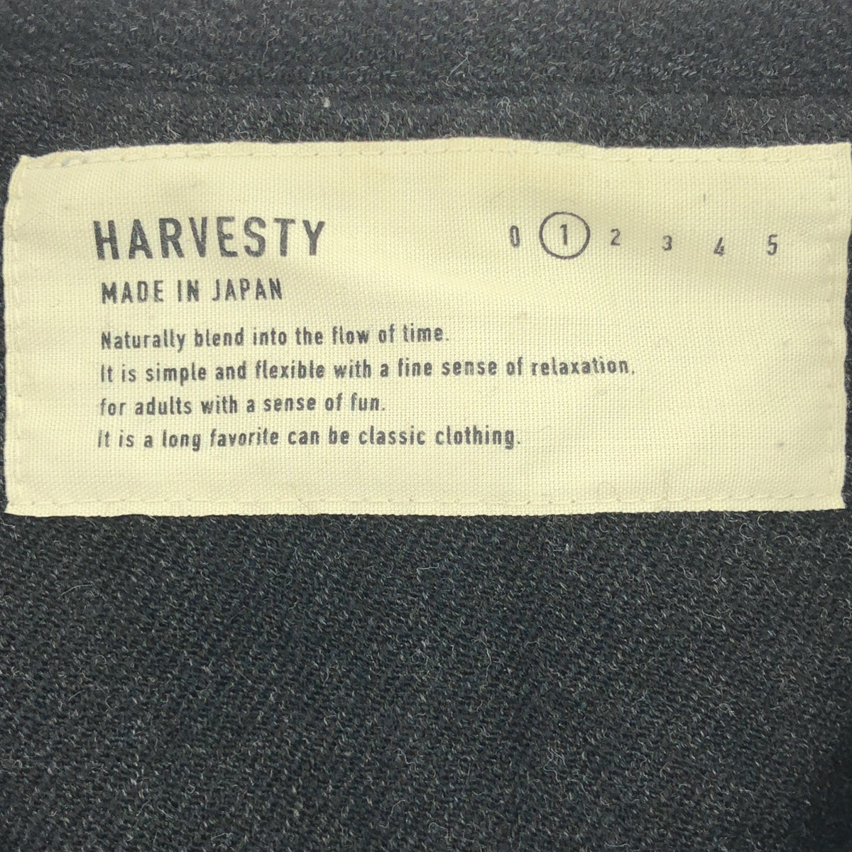 ハーベスティ⭐︎ノーカラジャケット HARVESTY / ハーベスティ | ウール ナイロン ノーカラー ジャケット