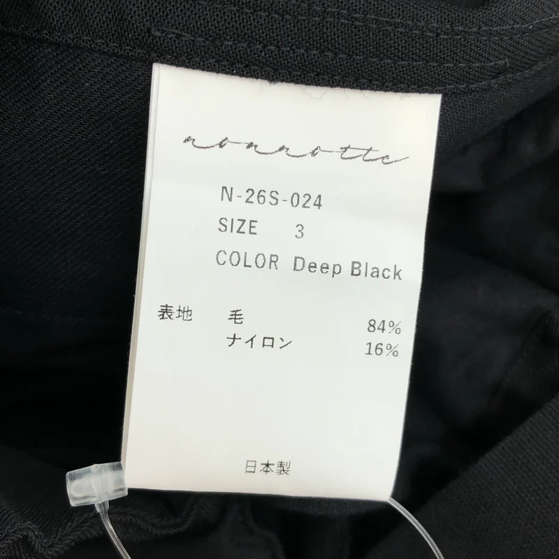nonnotte / ノノット | 2026SS | Eau de Tailleur / W N Pleat Dock Shorts Trousers / オー・ド・テイラー ウール/ナイロン プリーツ ドック ショーツ トラウザー | 3 | メンズ