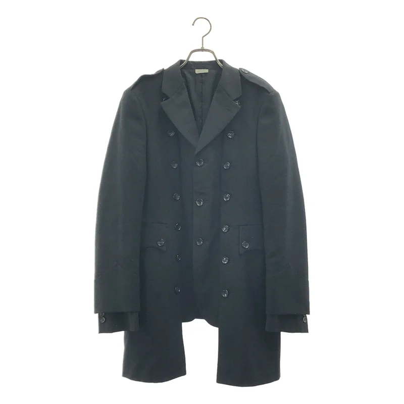 COMME des GARCONS HOMME PLUS / コムデギャルソンオムプリュス | 2025AW | ウールギャバジン×ウール/ナイロンフラノ ジャケット | S | メンズ
