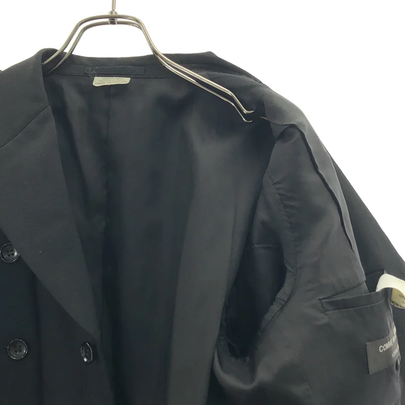 COMME des GARCONS HOMME PLUS / コムデギャルソンオムプリュス | 2025AW | ウールギャバジン×ウール/ナイロンフラノ ジャケット | S | メンズ