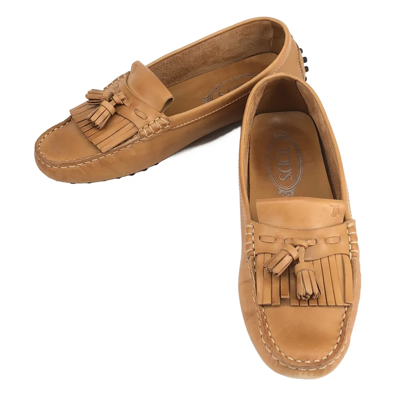 TOD'S / トッズ | レザー タッセル ドライビングシューズ | 37 | レディース