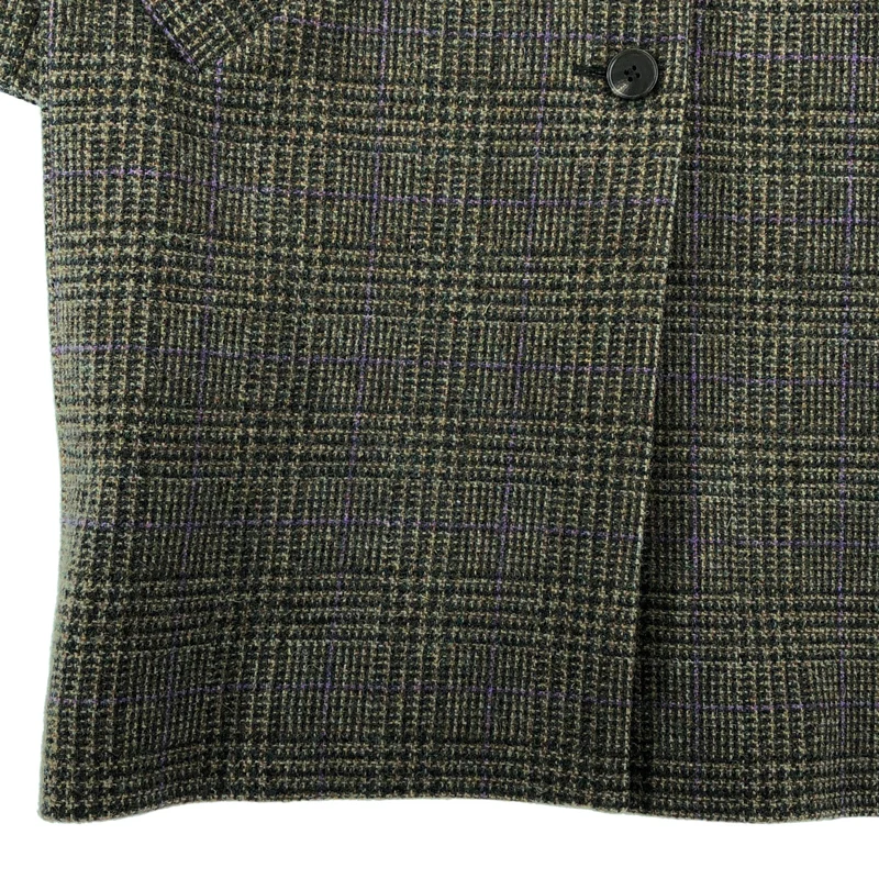 A.P.C. / アーペーセー | ウール グレンチェック チェスターコート | 36 | レディース