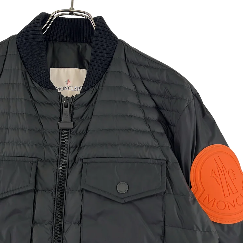 MONCLER / モンクレール | ×OFF-WHITE / GAUSSE バックロゴプリント ダウンジャケット | 0 | メンズ