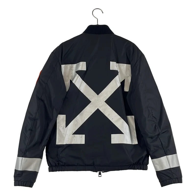 MONCLER / モンクレール | ×OFF-WHITE / GAUSSE バックロゴプリント ダウンジャケット | 0 | メンズ