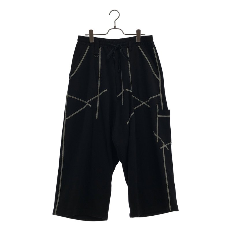 S'YTE YOHJI YAMAMOTO / サイトヨウジヤマモト | 2025SS | FRENCH TERRY RANDOM STITCH WIDE PANTS / フレンチテリー ランダムステッチ ワイドパンツ | 3 | メンズ