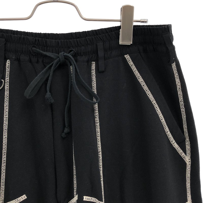 S'YTE YOHJI YAMAMOTO / サイトヨウジヤマモト | 2025SS | FRENCH TERRY RANDOM STITCH WIDE PANTS / フレンチテリー ランダムステッチ ワイドパンツ | 3 | メンズ