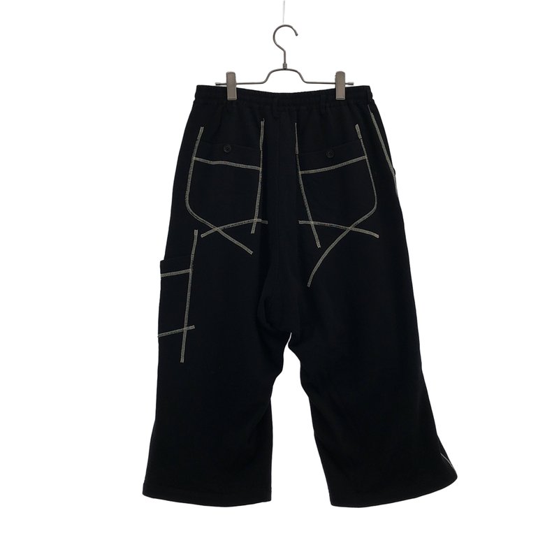 S'YTE YOHJI YAMAMOTO / サイトヨウジヤマモト | 2025SS | FRENCH TERRY RANDOM STITCH WIDE PANTS / フレンチテリー ランダムステッチ ワイドパンツ | 3 | メンズ