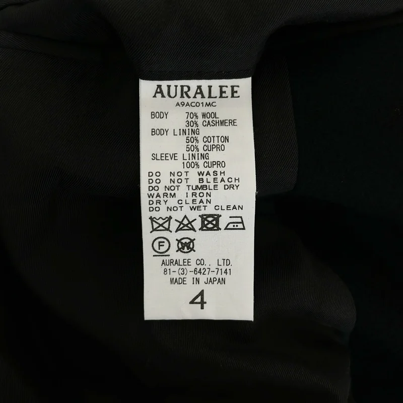 AURALEE / オーラリー | CASHMERE WOOL MOSSER CHESTERFIELD COAT カシミヤ ウール チェスターコート | 4 | メンズ