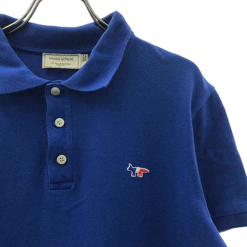 MAISON KITSUNE / メゾンキツネ | ワンポイント ワッペン ポロシャツ カットソー | S | メンズ