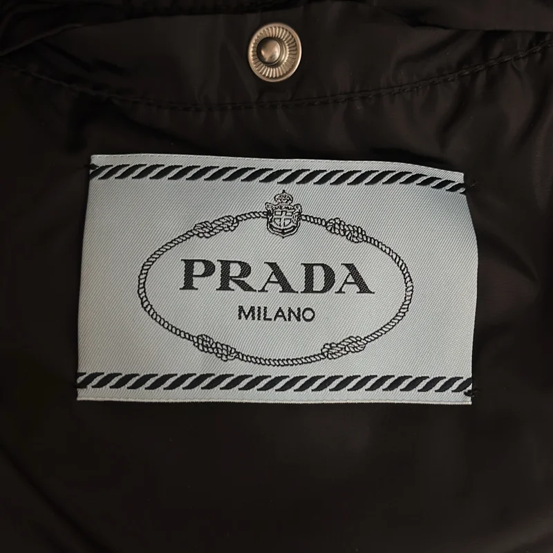 PRADA / プラダ | 2018SS | Re-Nylon トライアングルロゴ フーデッドロングジャケット | XS | メンズ